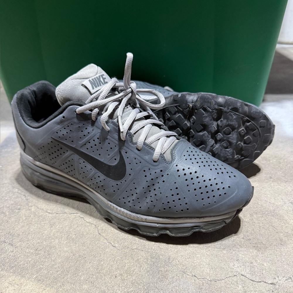 Nike Air Max 2011 Leather Dark Grey Action/Black Men’s Size 12 (456325-010) READ